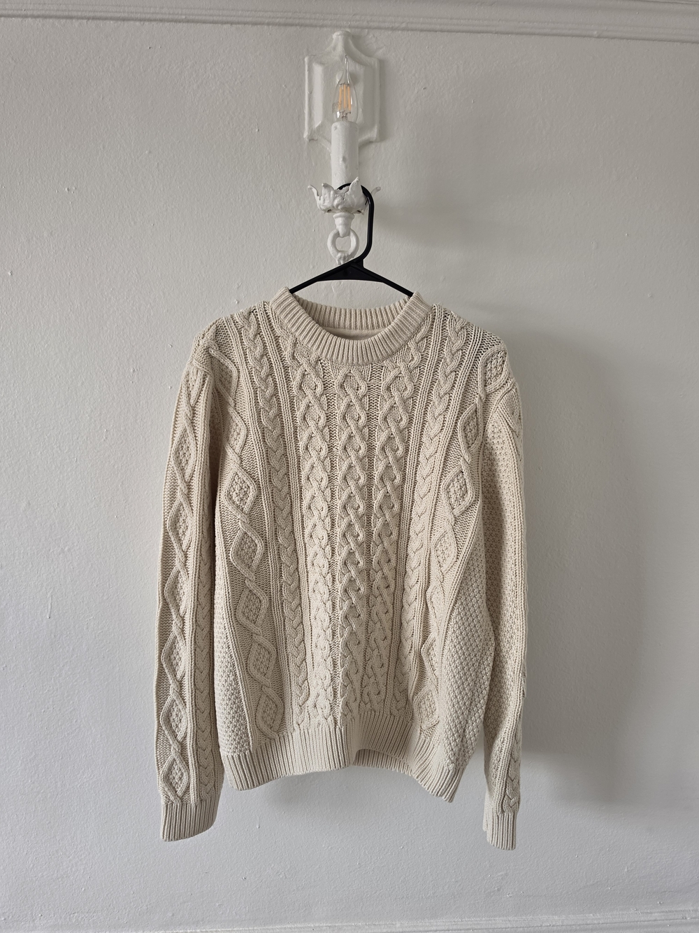 H&M Cream Cable Knit Sweater